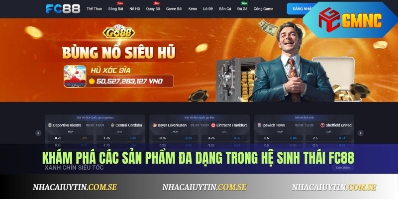 Khám phá các sản phẩm đa dạng trong hệ sinh thái FC88