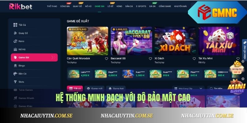 Hệ thống minh bạch với độ bảo mật cao