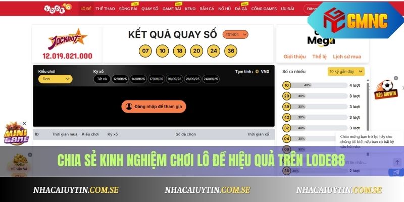 Chia sẻ kinh nghiệm chơi lô đề hiệu quả trên Lode88