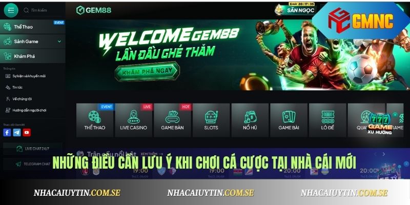 Những điều cần lưu ý khi chơi cá cược tại nhà cái mới
