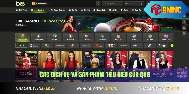  Các dịch vụ và sản phẩm tiêu biểu của Q88