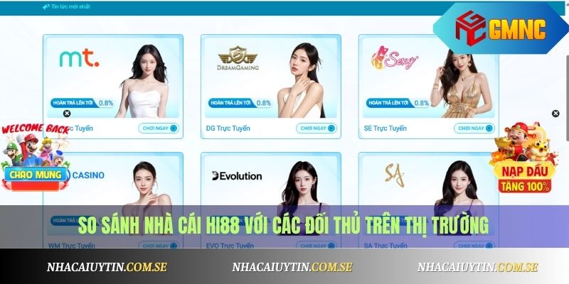 So sánh nhà cái Hi88 với các đối thủ trên thị trường
